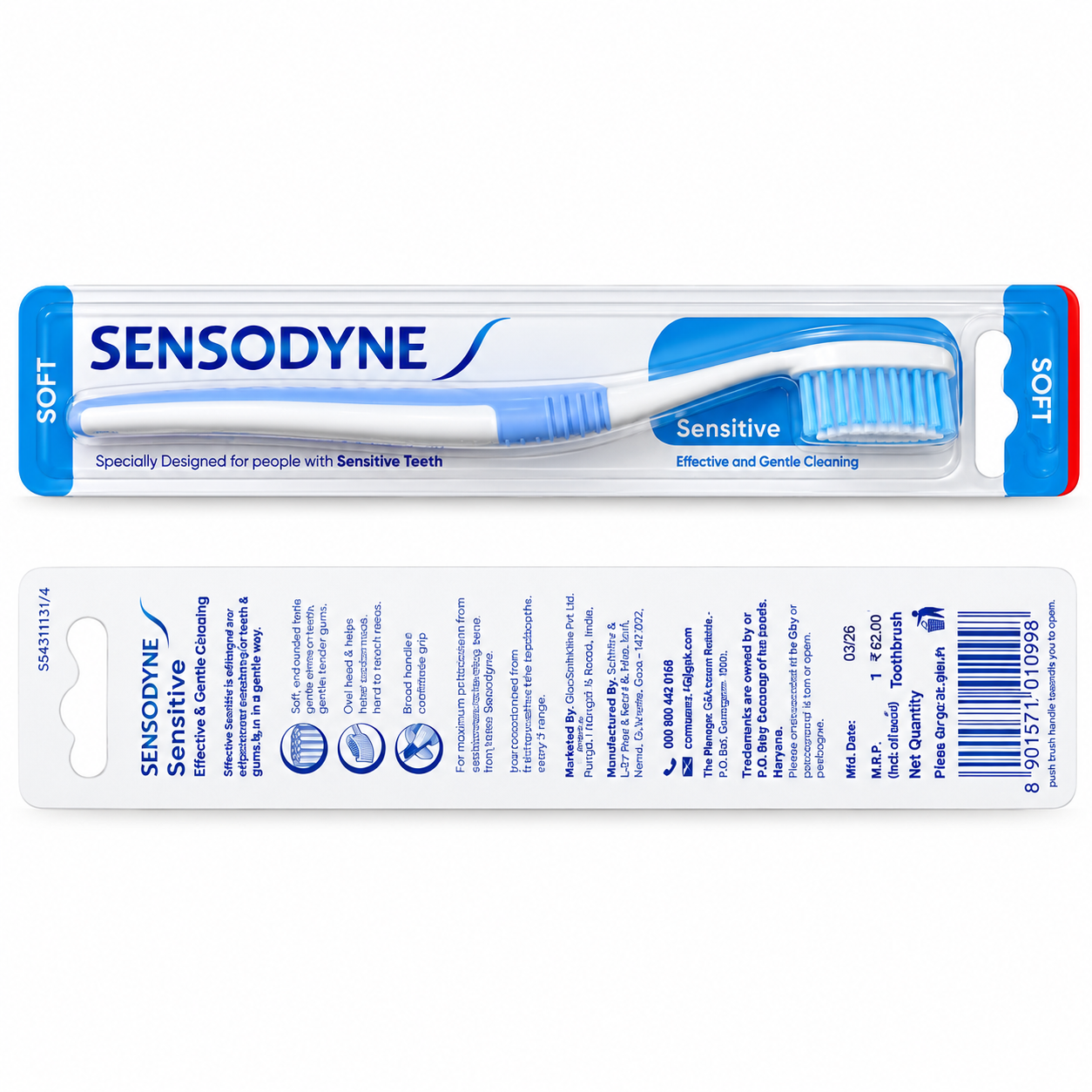 Sensodyne Sensitive Soft Toothbrush – Effective & Gentle Cleaning