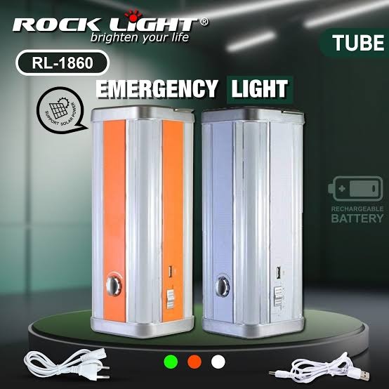 Rock Light RL-1860 Rechargeable LED Emergency Light with USB Output